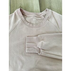 Fruit of the Loom Blush Rose Pink Crewneck Sweatshirt L Cozy Minimal Athleisure